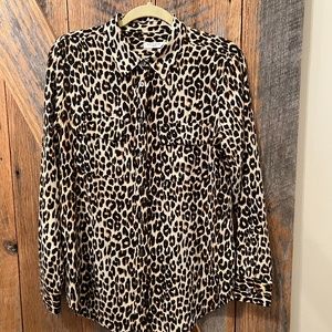 Like new Equipment brand signature shirt in animal print size M